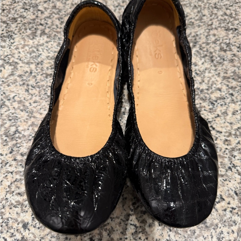 Tieks Black Ballet Flats - worn a couple of times. Size 9